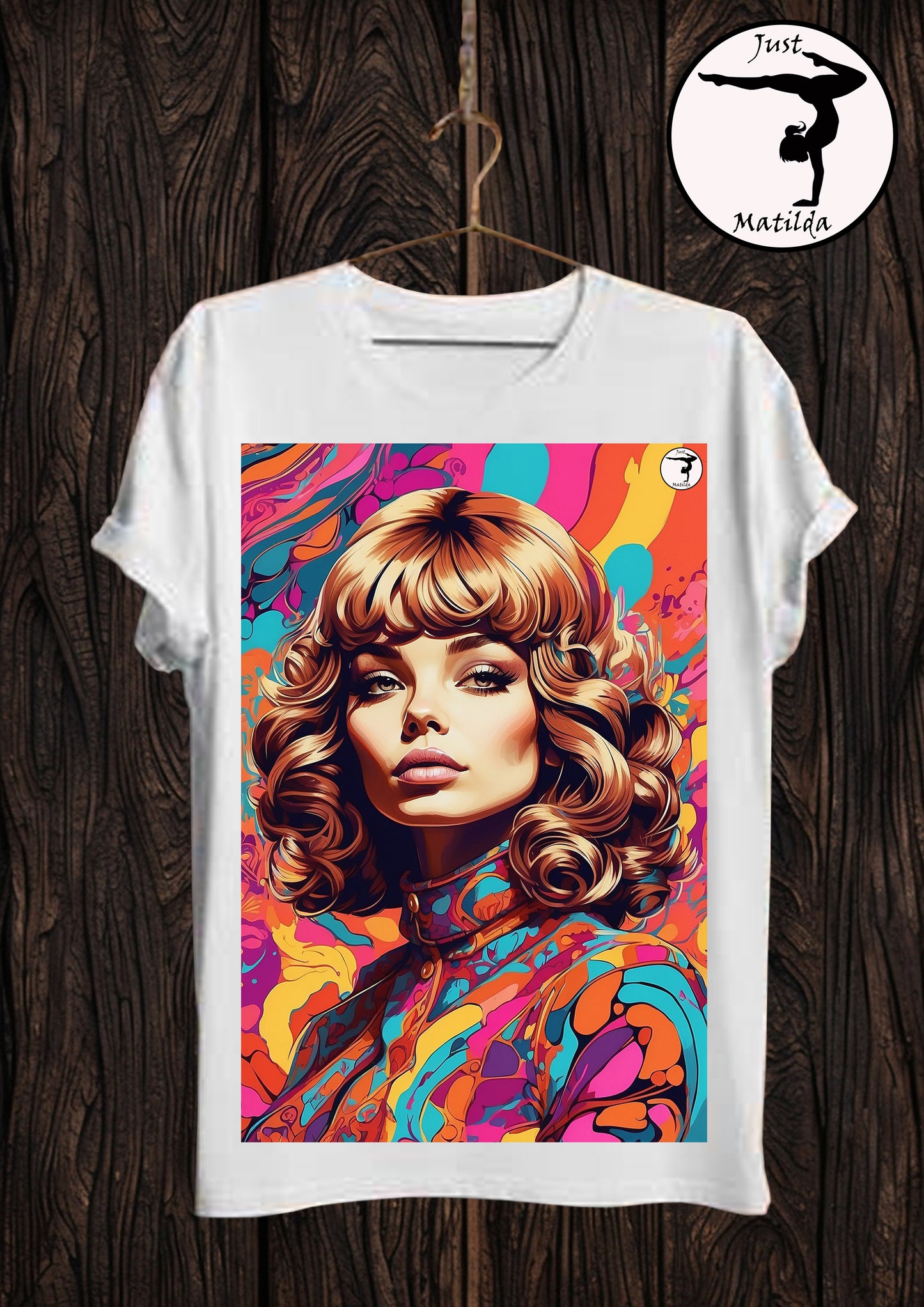Just Matilda 60s flower girl white Unisex short sleeve t-shirt 67