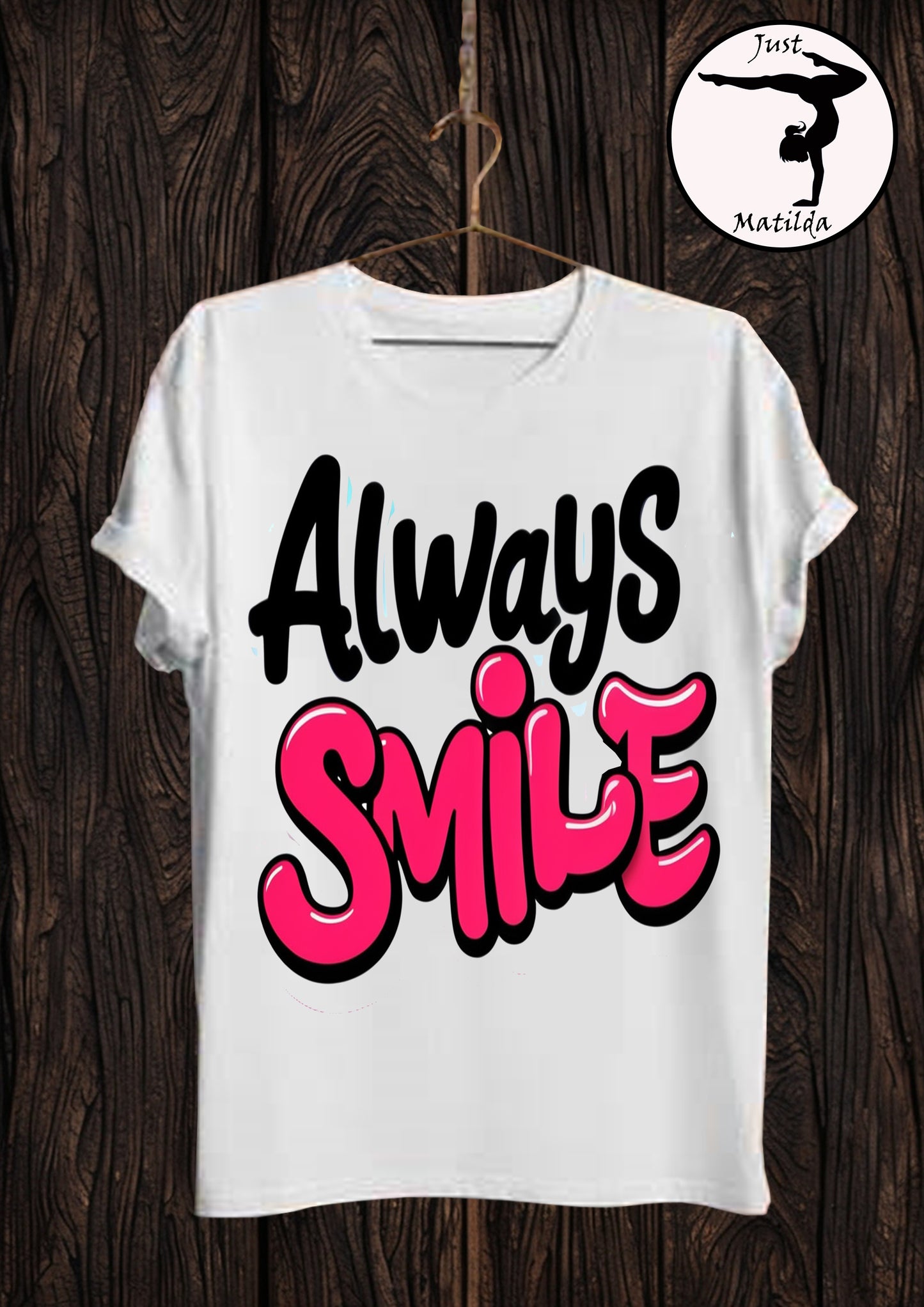 Always smile white Unisex short sleeve t-shirt 68