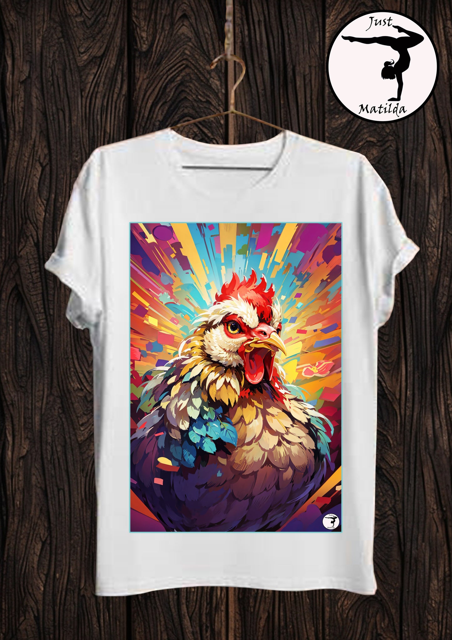 Just Matilda just chicken Kids white short sleeve t-shirt 69