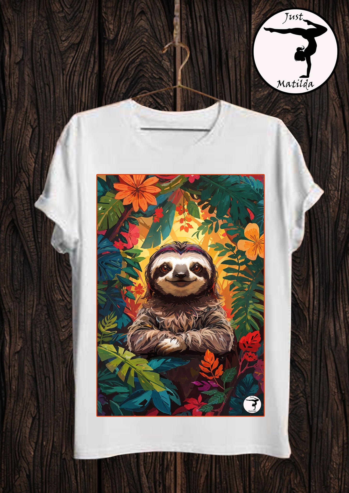 Just Matilda just sloth Kids white short sleeve t-shirt 81