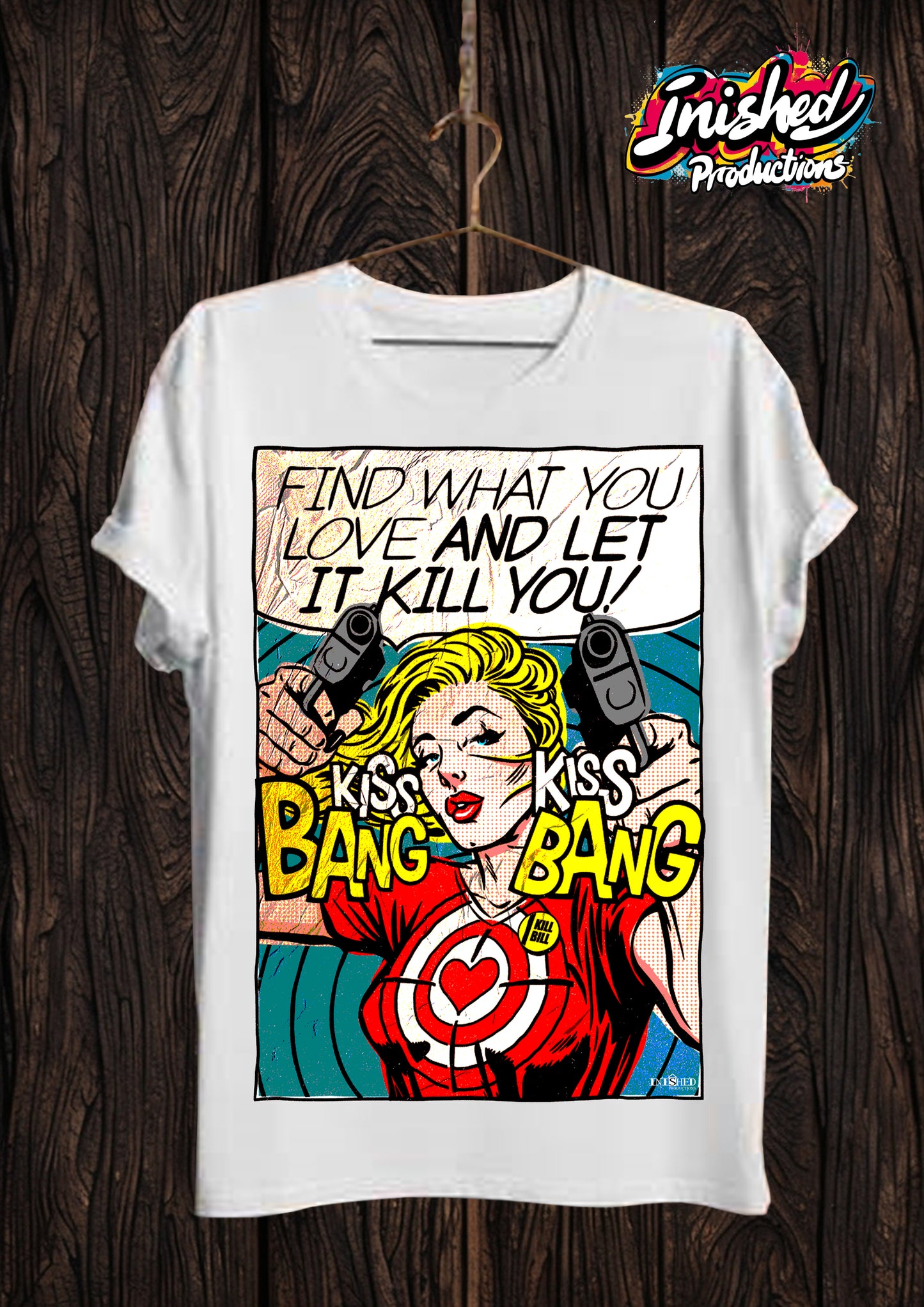 Kiss bang white Unisex short sleeve t-shirt 116