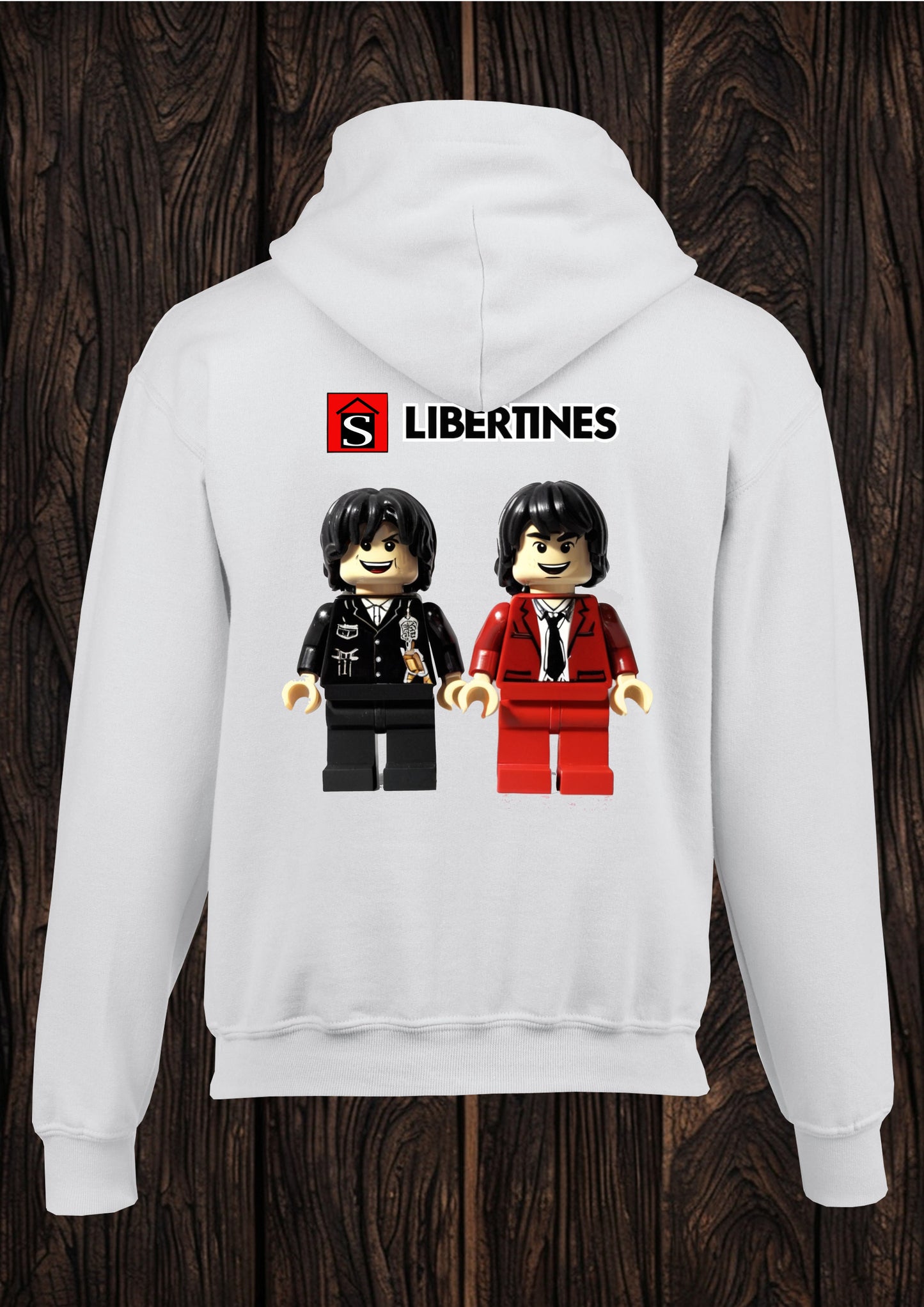 Libertines unisex white hooded top 85