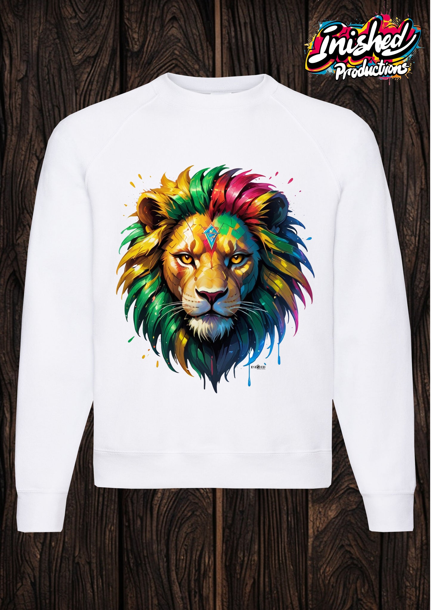 Lion white unisex Classic Sweatshirt 88