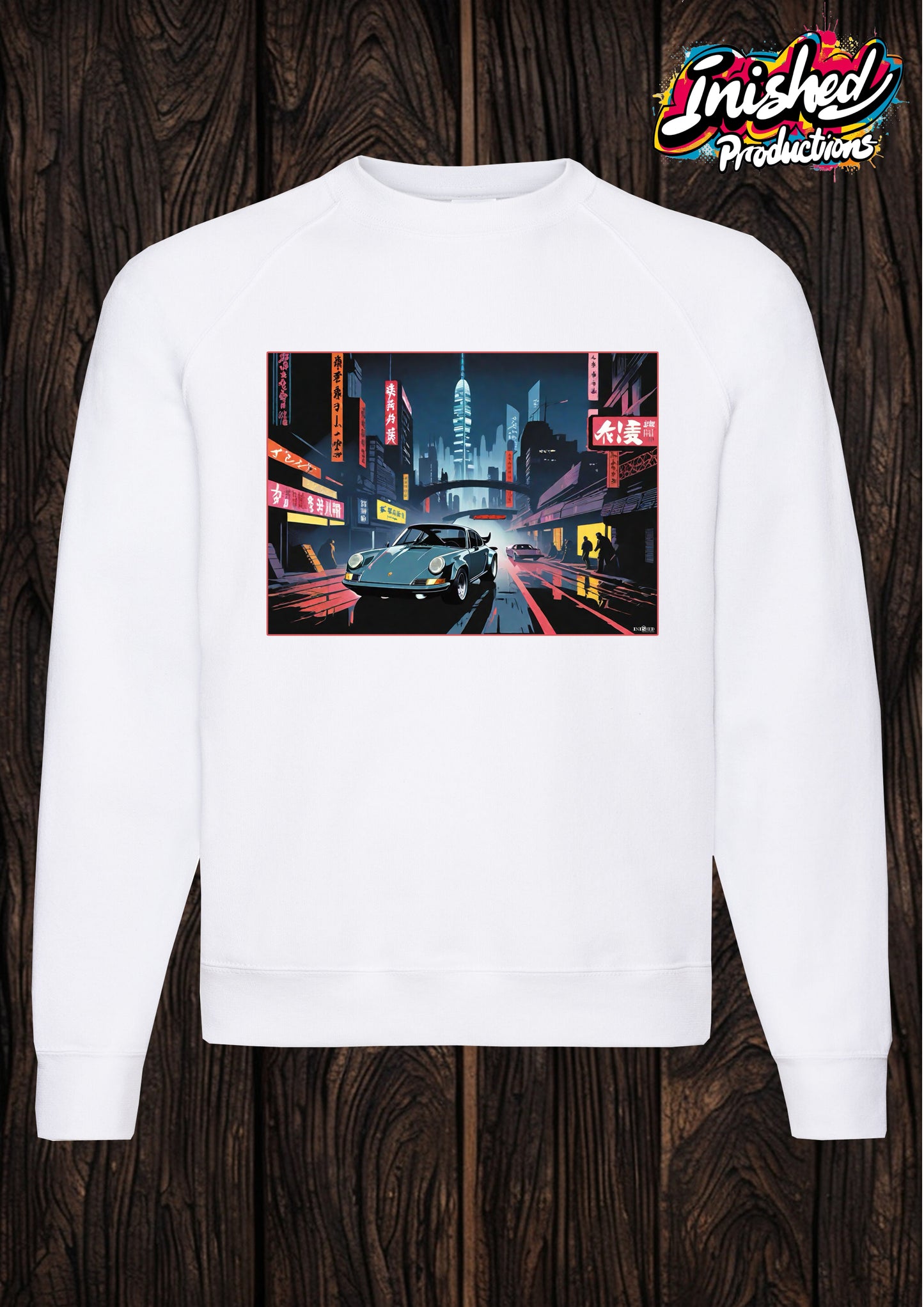 Street racer white unisex Classic Sweatshirt 95