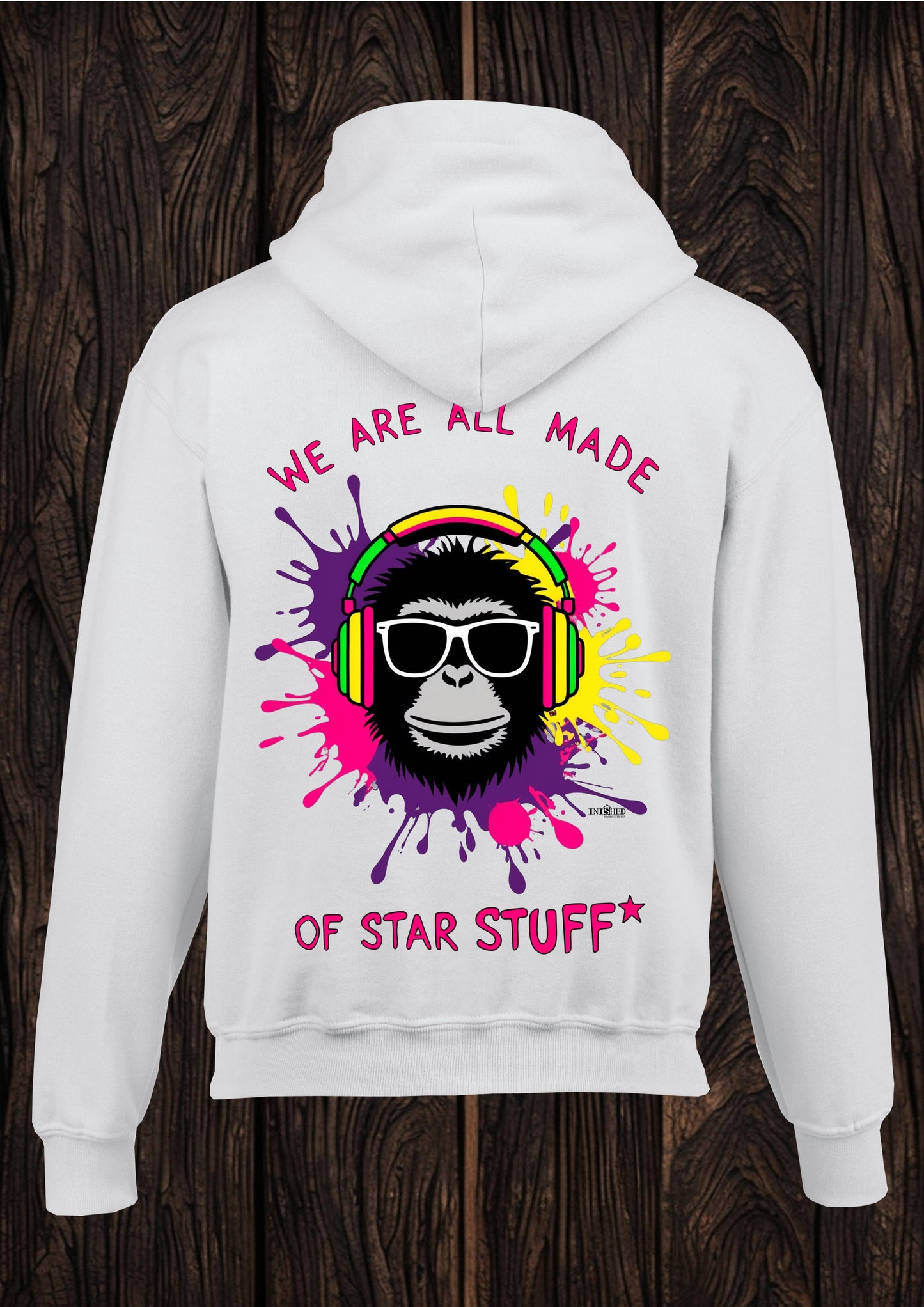 Star stuff unisex white hooded top 112