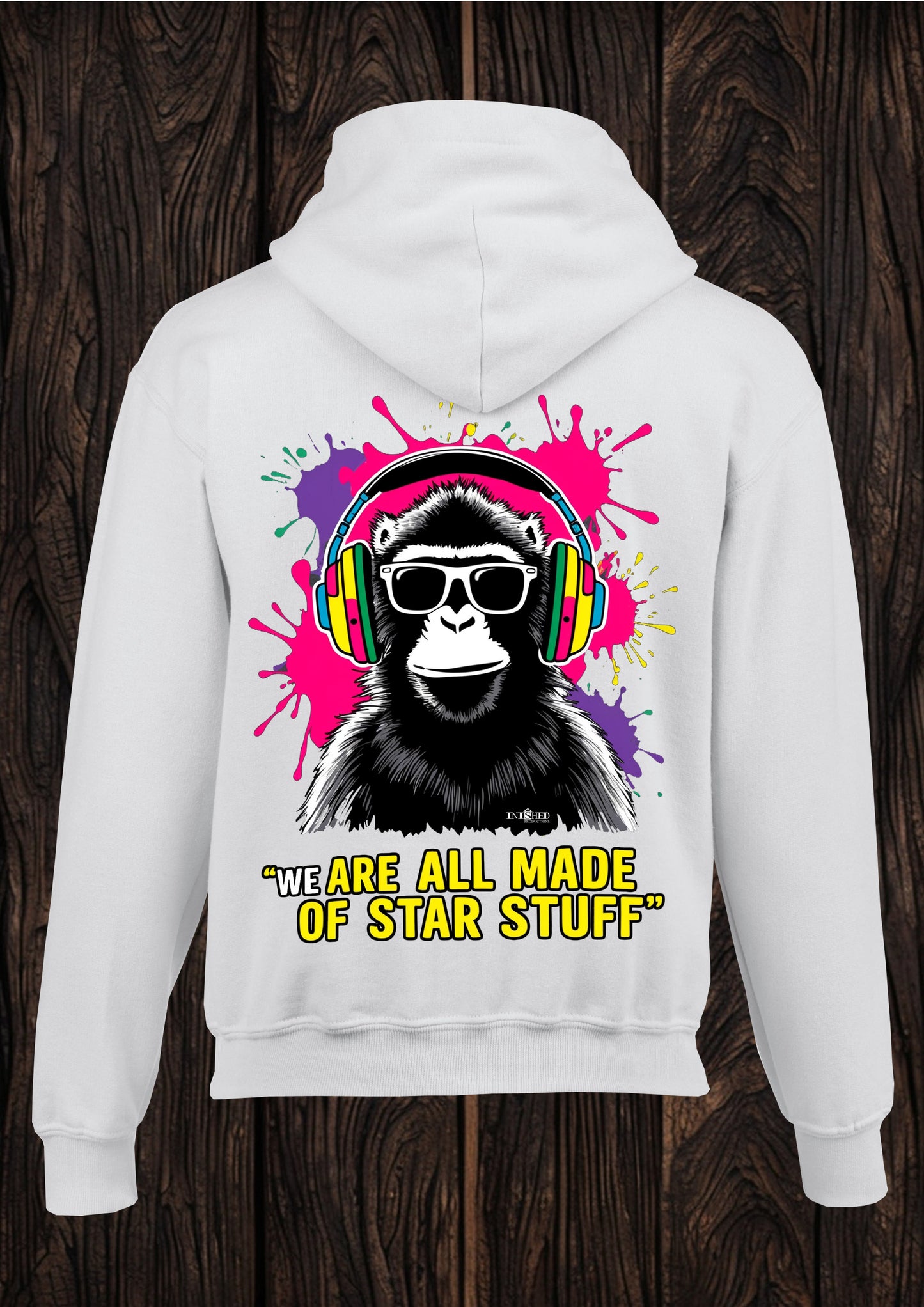 Star stuff unisex white hooded top 115
