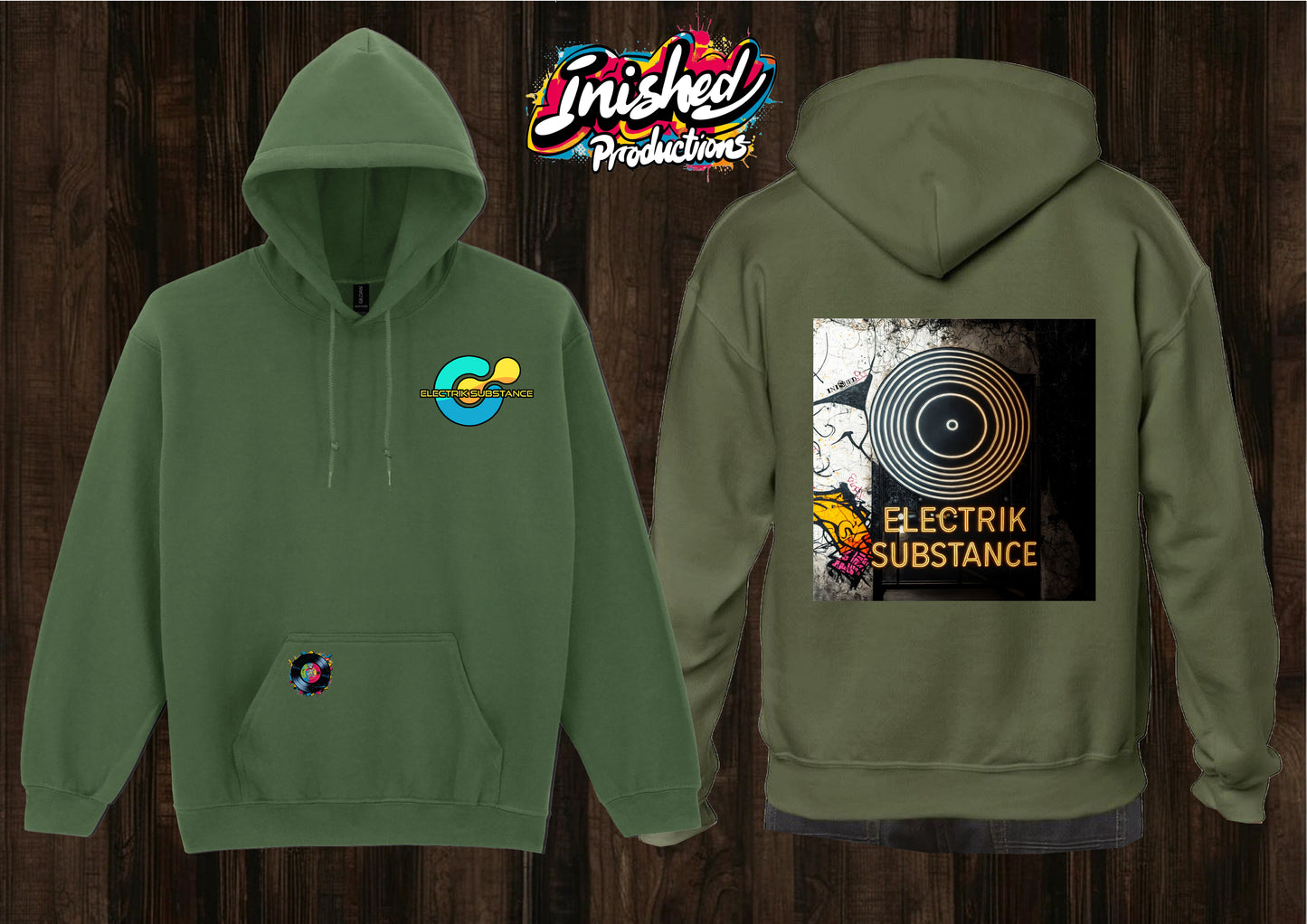Electrik Substance Style 12 unisex hooded top