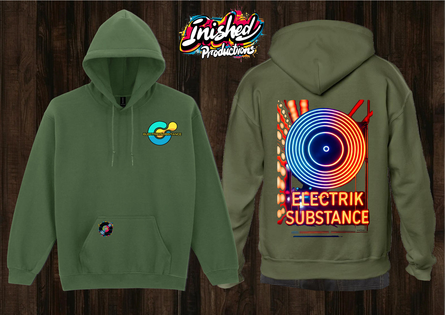 Electrik Substance Style 14 unisex hooded top