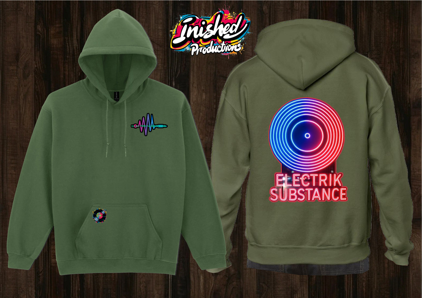 Electrik Substance Style 2 unisex hooded top