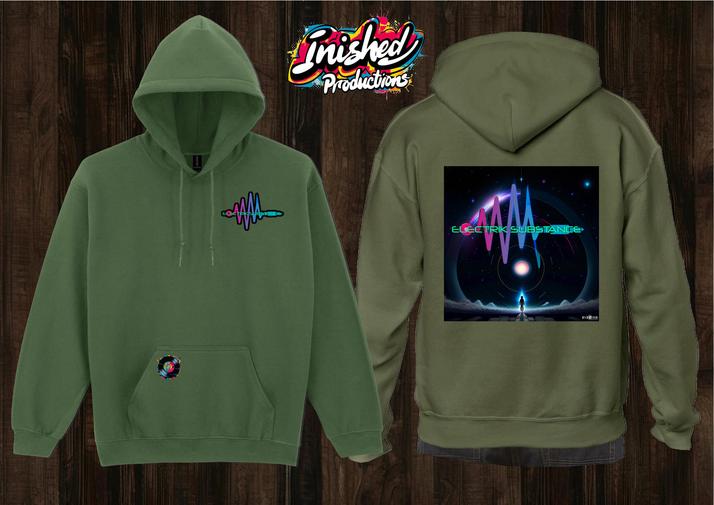 Electrik Substance Style 5 unisex hooded top