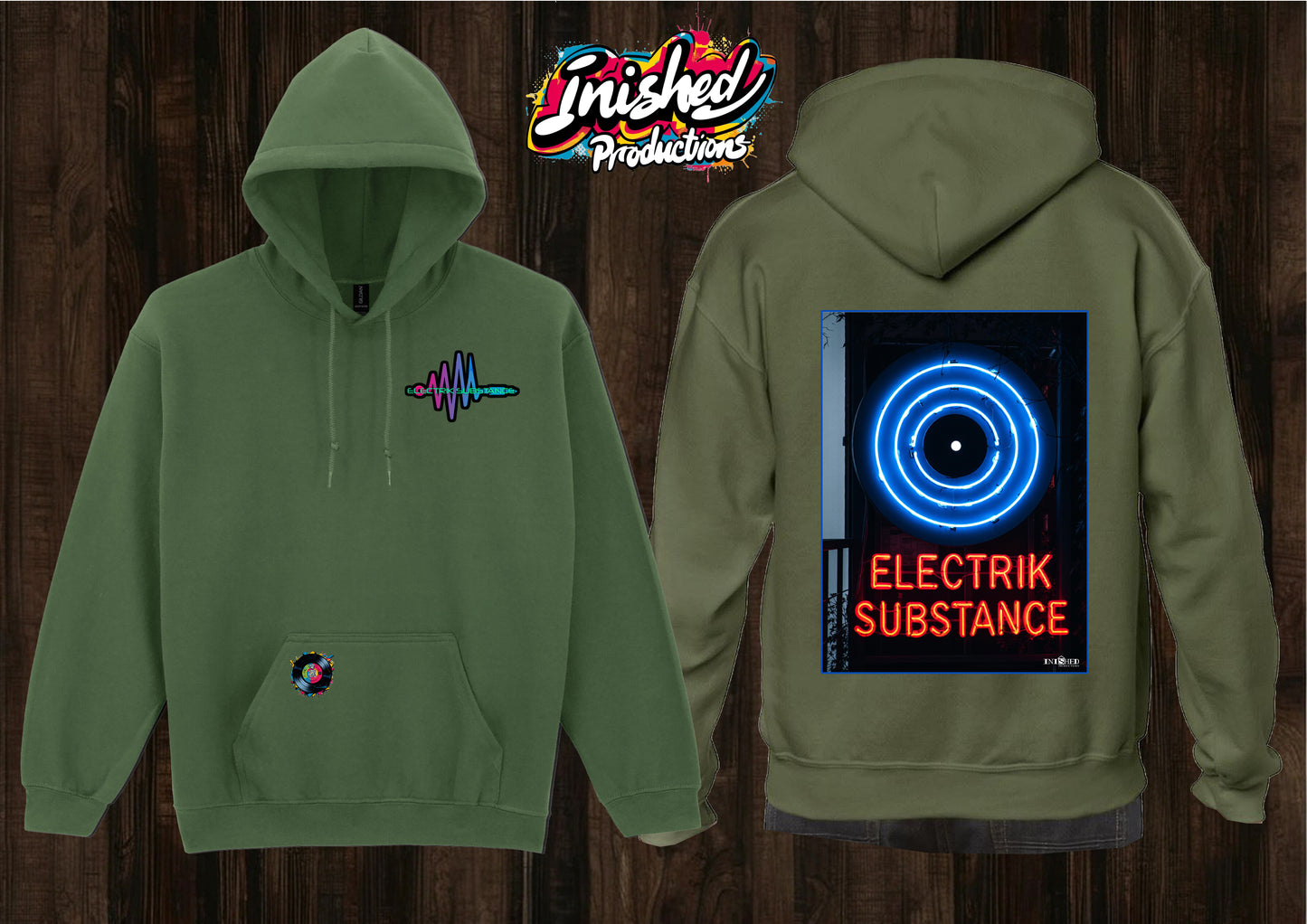 Electrik Substance Style 9 unisex hooded top
