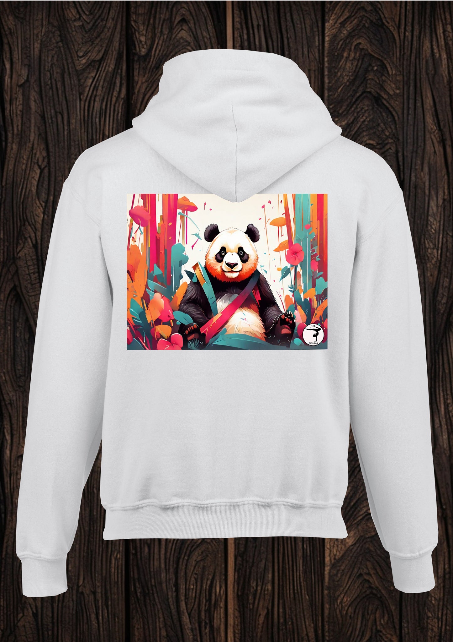 Just Matilda Just Panda unisex white kids Hooded top 78