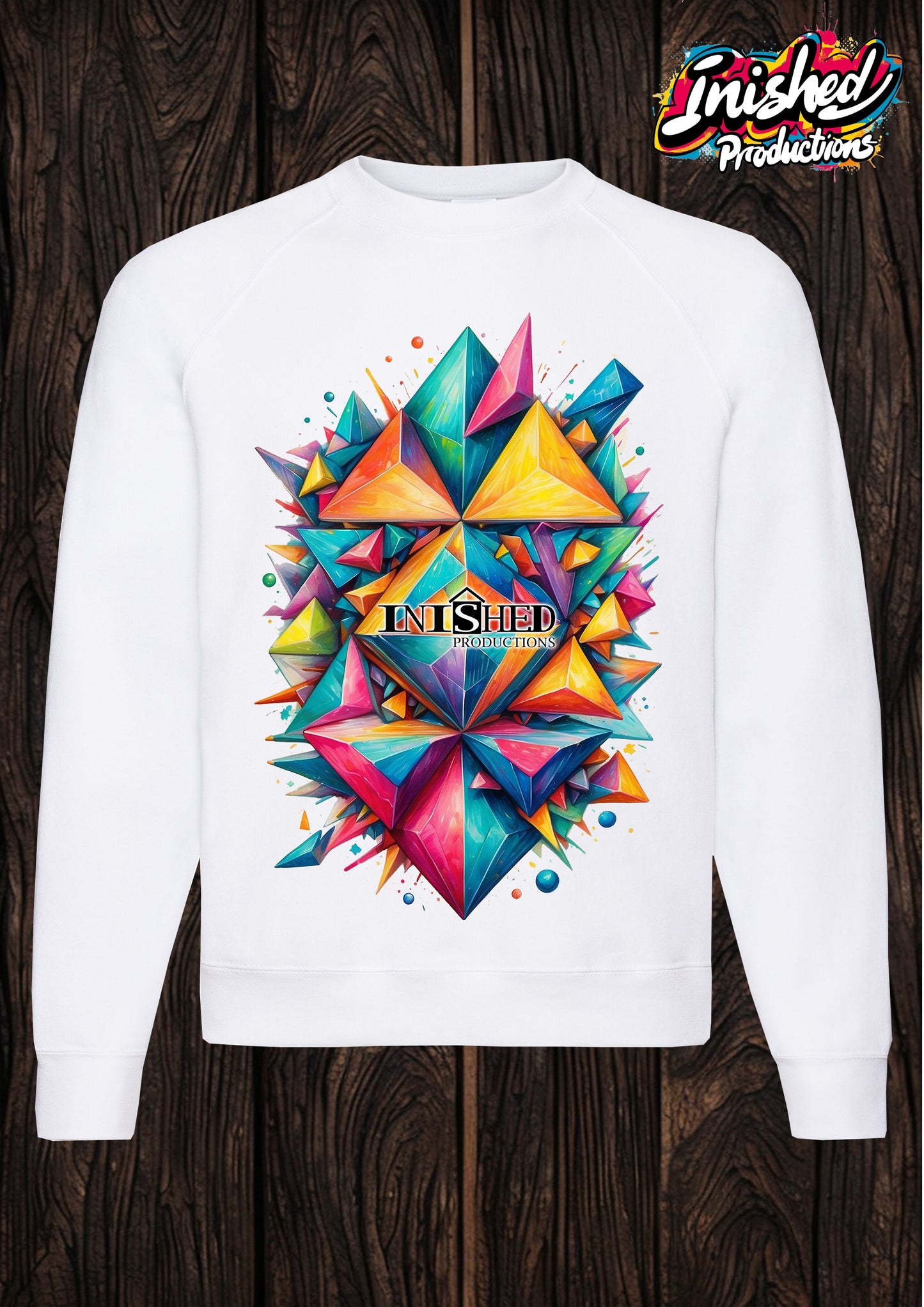 Pattern white unisex Classic Sweatshirt 119