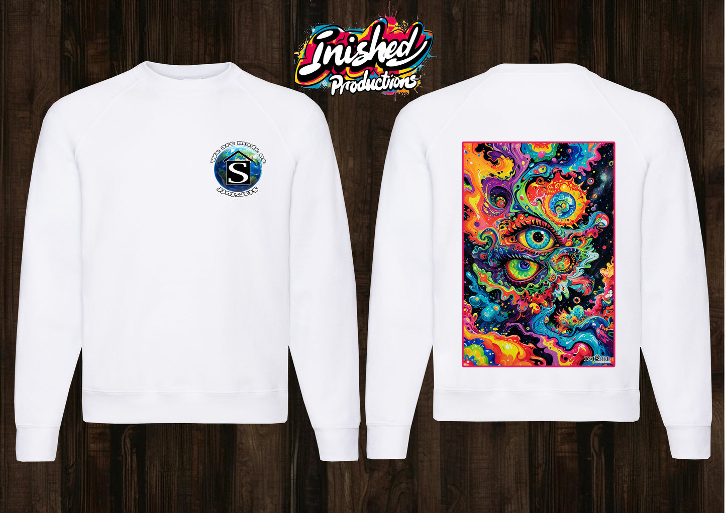 Eye trip Trainer white unisex Classic Sweatshirt 141