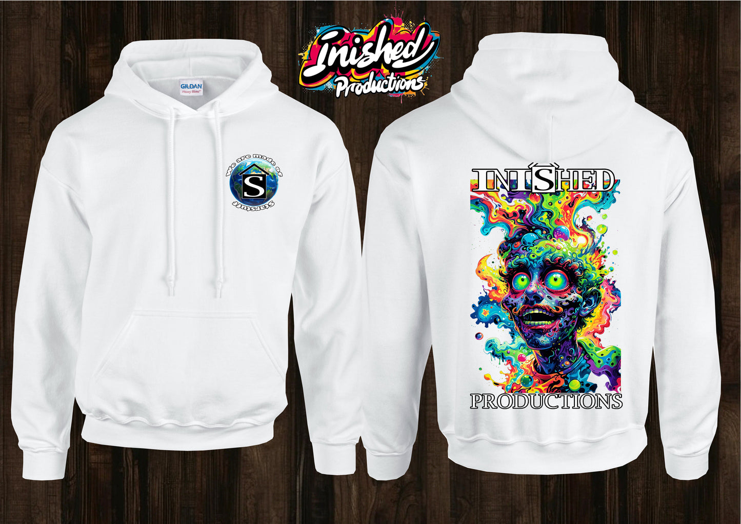 Mario trip unisex white hooded top 142