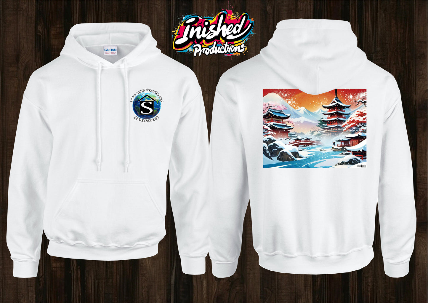Snow Japan unisex white hooded top 97