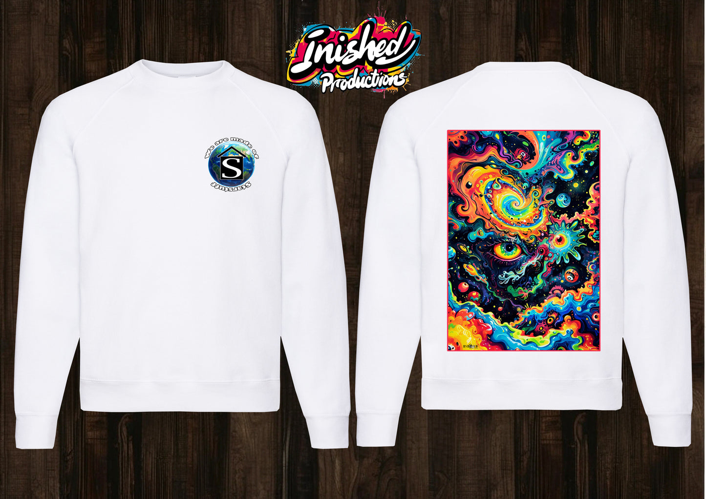 Eye trip Trainer white unisex Classic Sweatshirt 140