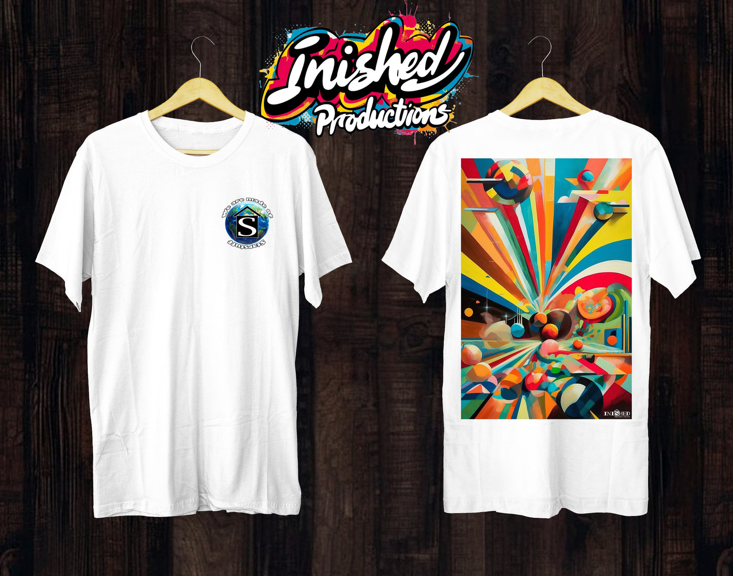 90s Retro pattern white Unisex short sleeve t-shirt 3