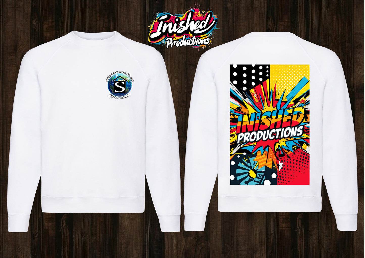 Alternate logo white unisex Classic Sweatshirt 63