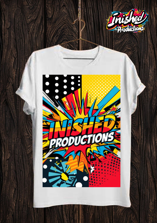 Inished logo white Unisex short sleeve t-shirt 63