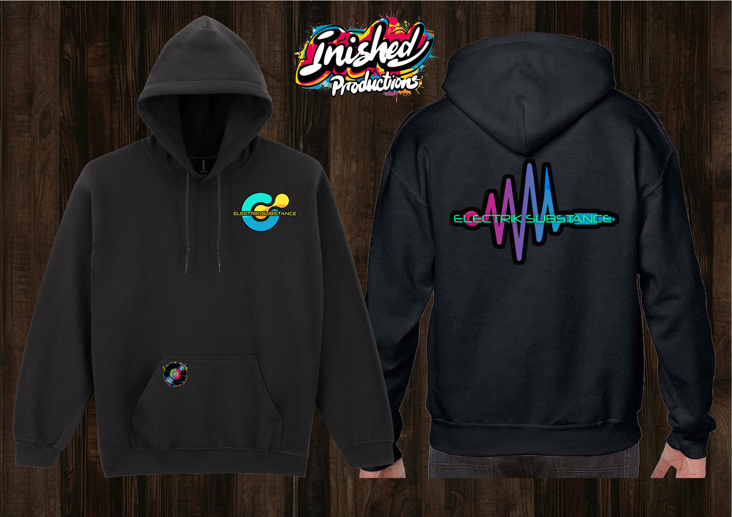 Electrik Substance Style 10 unisex hooded top