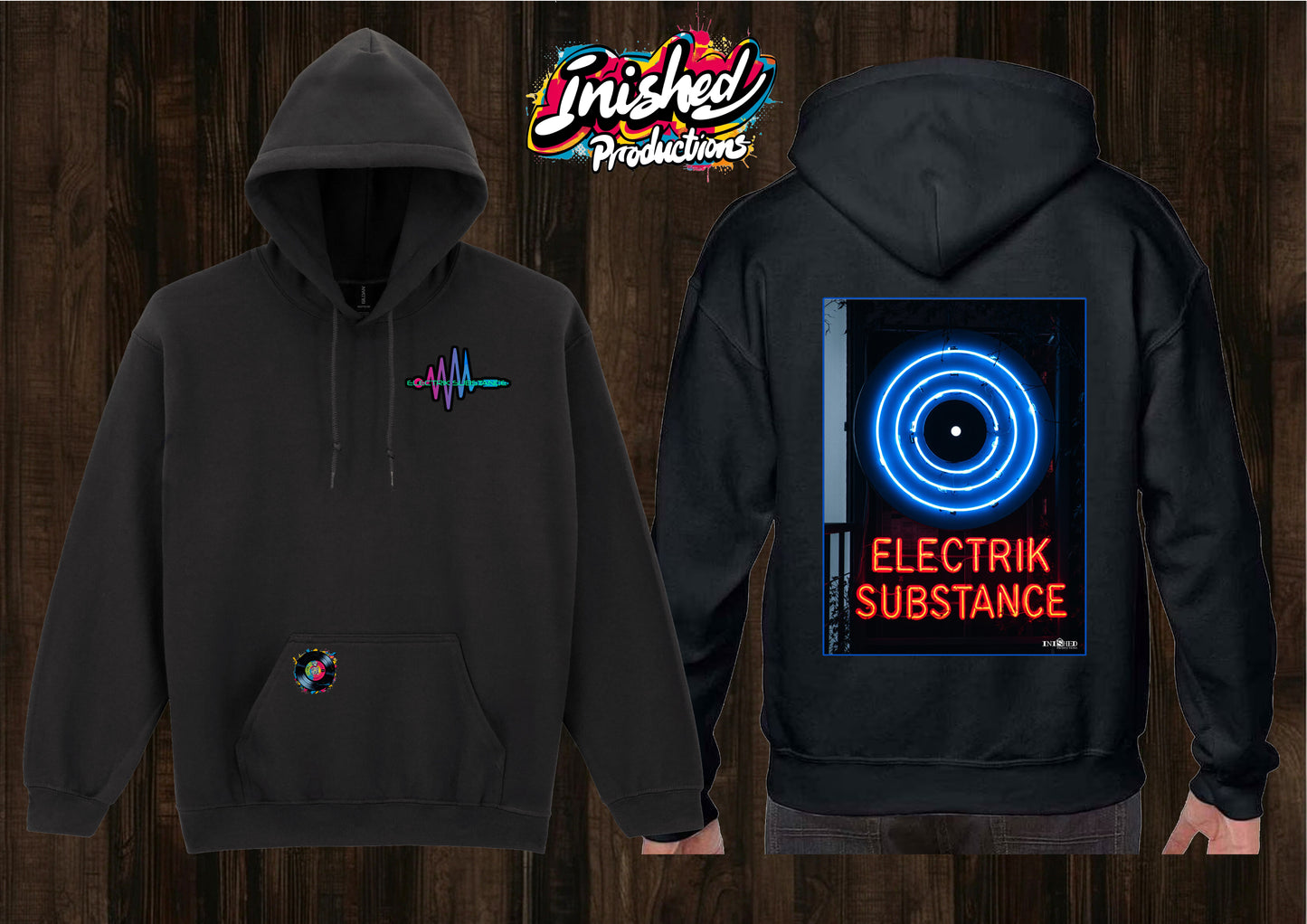 Electrik Substance Style 9 unisex hooded top