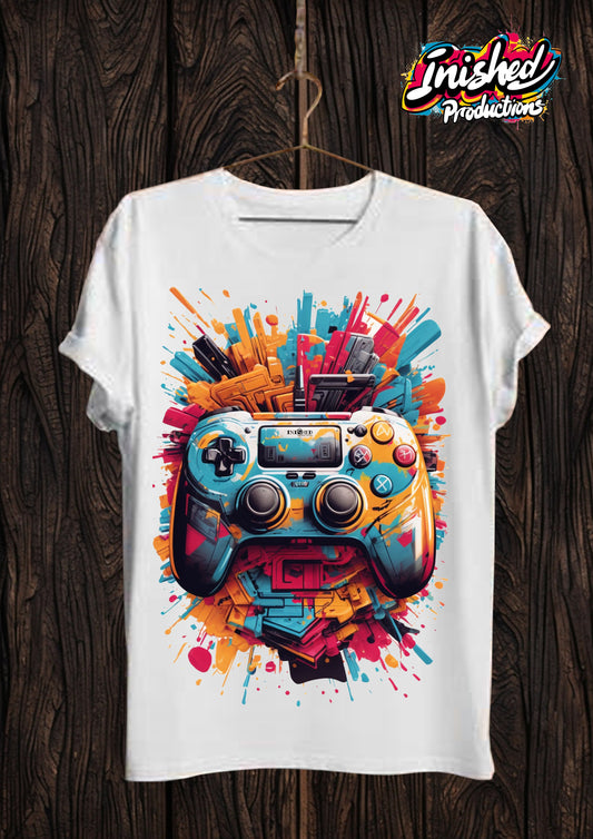 Console controller white Unisex short sleeve t-shirt 44