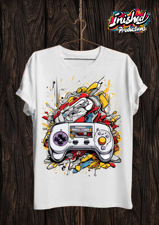 Console controller white Unisex short sleeve t-shirt 45