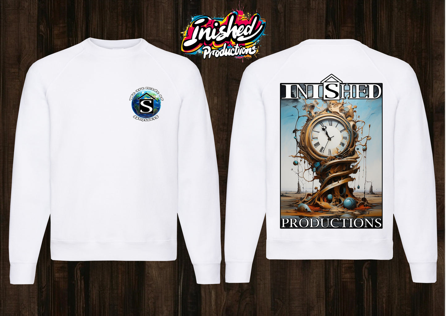 Dali apocalyptic clock unisex white Classic Sweatshirt 28