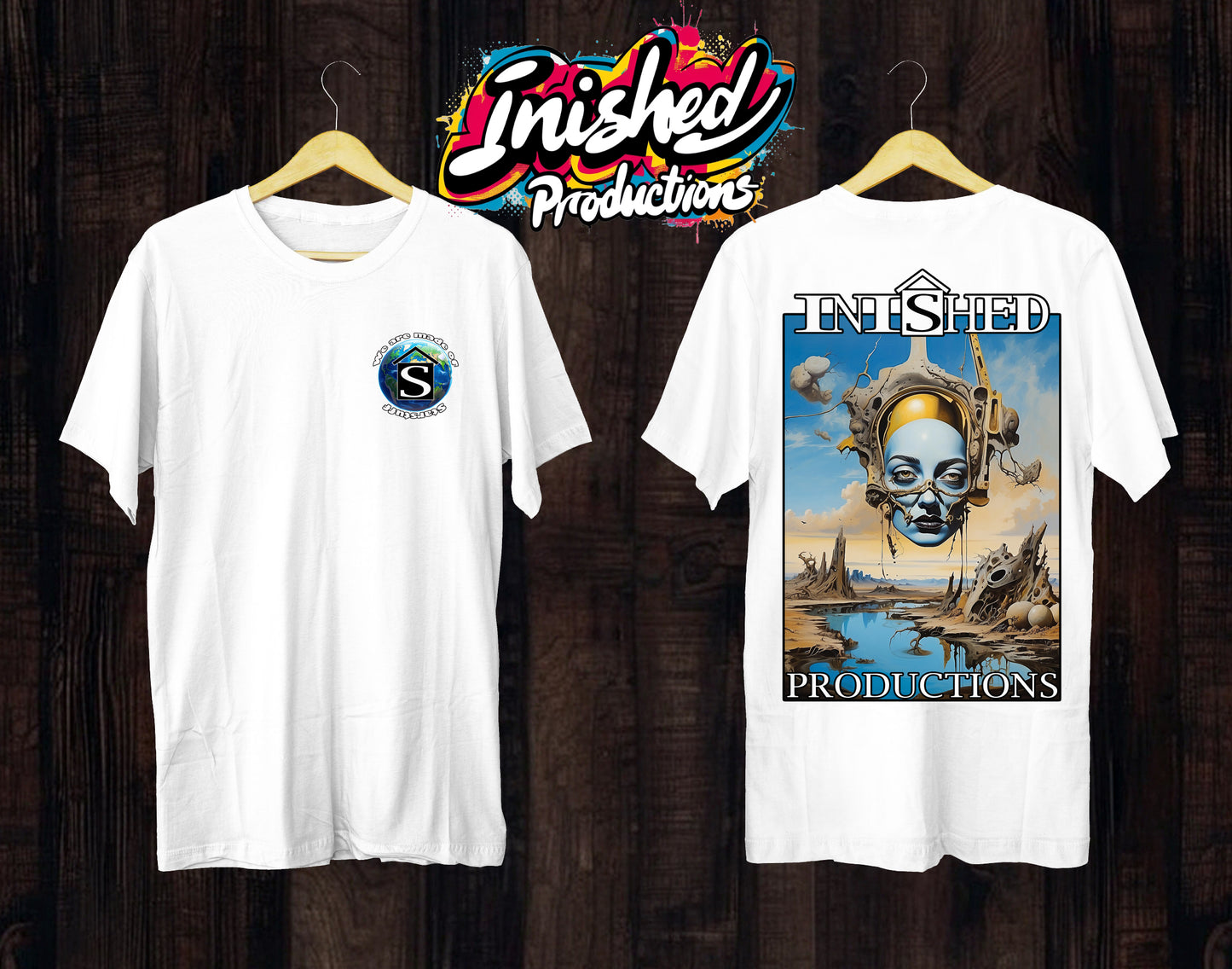 Dali apocalyptic face white Unisex short sleeve t-shirt 30