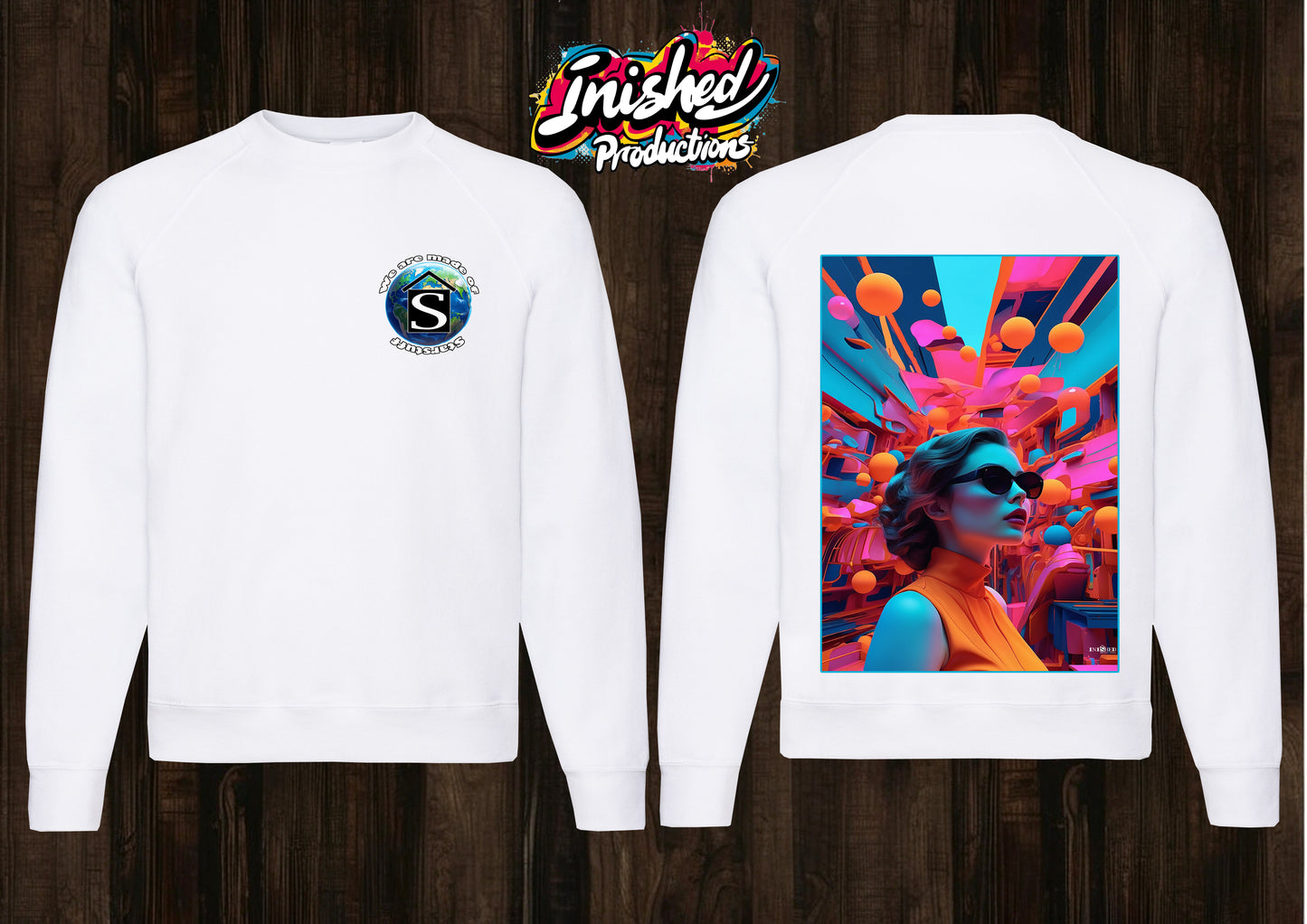 Digital dream white Classic Sweatshirt 32