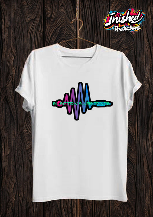 Electrik Substance Style 11 Unisex white short sleeve t-shirt