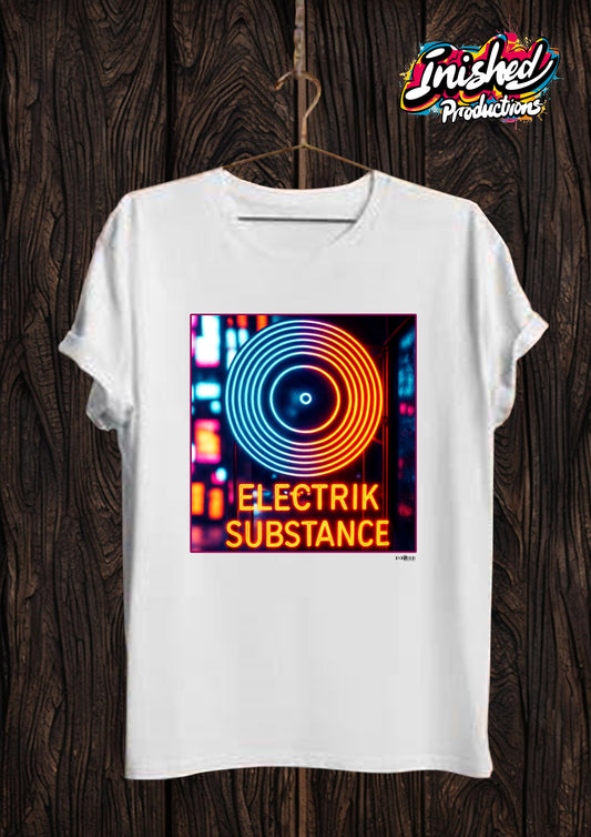 Electrik Substance Style 12 Unisex white short sleeve t-shirt
