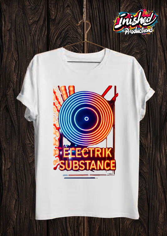 Electrik Substance Style 15 Unisex white short sleeve t-shirt