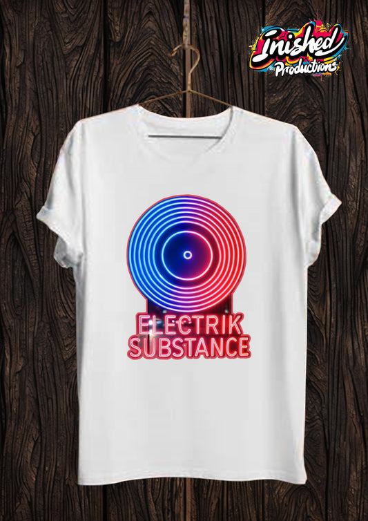 Electrik Substance Style 2 Unisex white short sleeve t-shirt