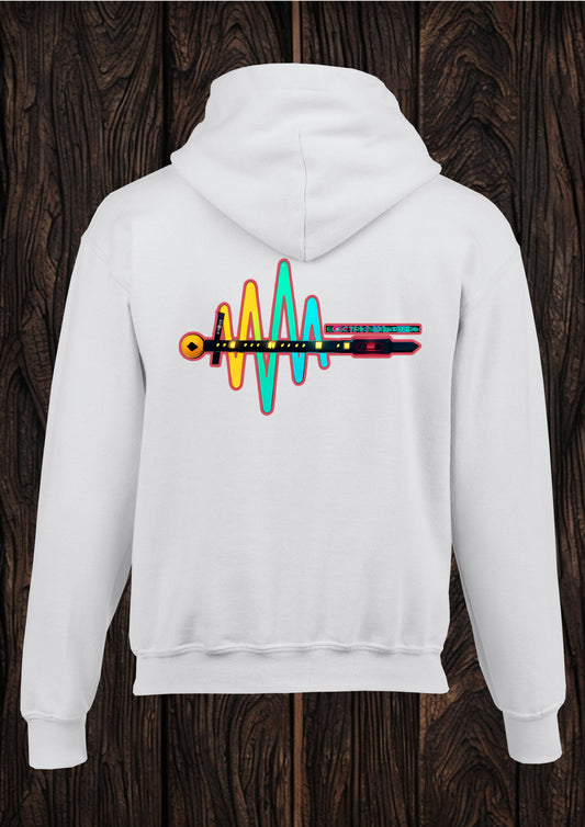 Electrik Substance Style 3 unisex white hooded top
