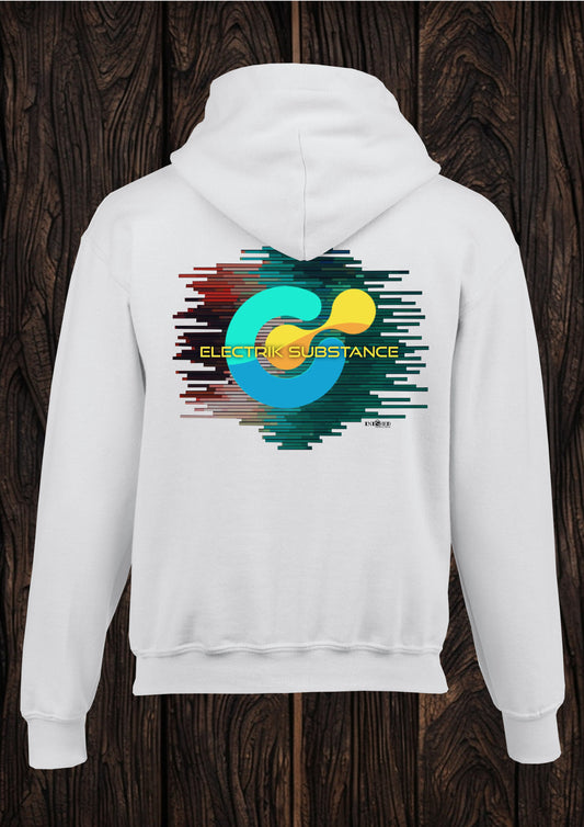 Electrik Substance Style 7 unisex white hooded top
