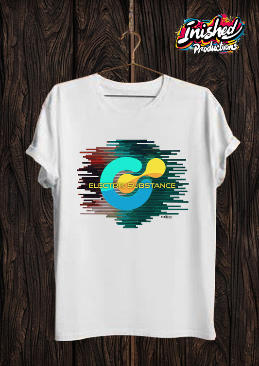 Electrik Substance Style 7 Unisex white short sleeve t-shirt