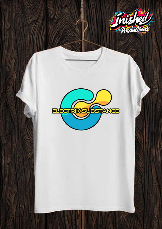 Electrik Substance Style 8 Unisex white short sleeve t-shirt