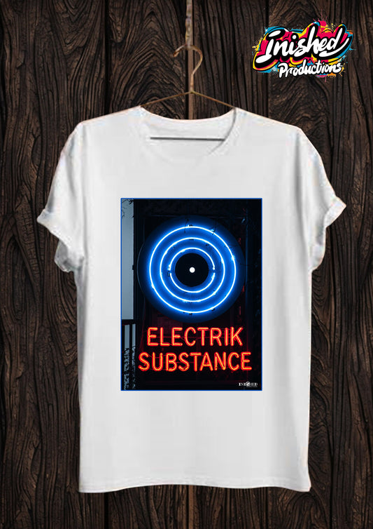 Electrik Substance Style 10 Unisex white short sleeve t-shirt