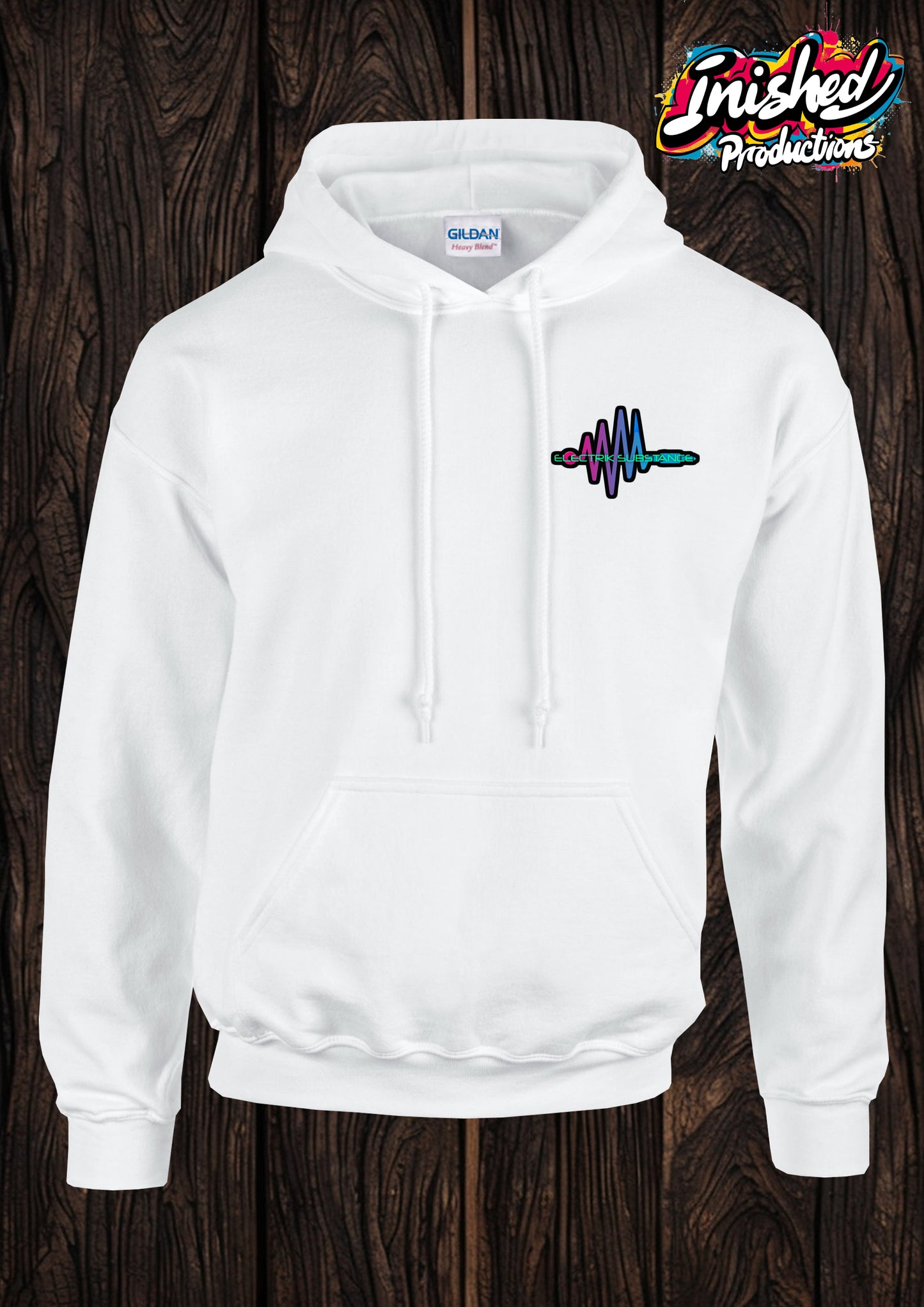 Electrik Substance Style 3 unisex white hooded top
