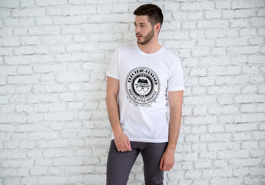 Electrik Custard Style 1 Interactive Unisex white short sleeve T-Shirt