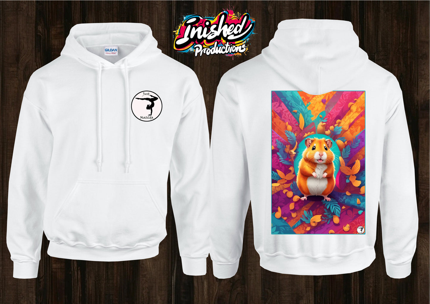 Just Matilda Just ham unisex white kids Hooded top 75