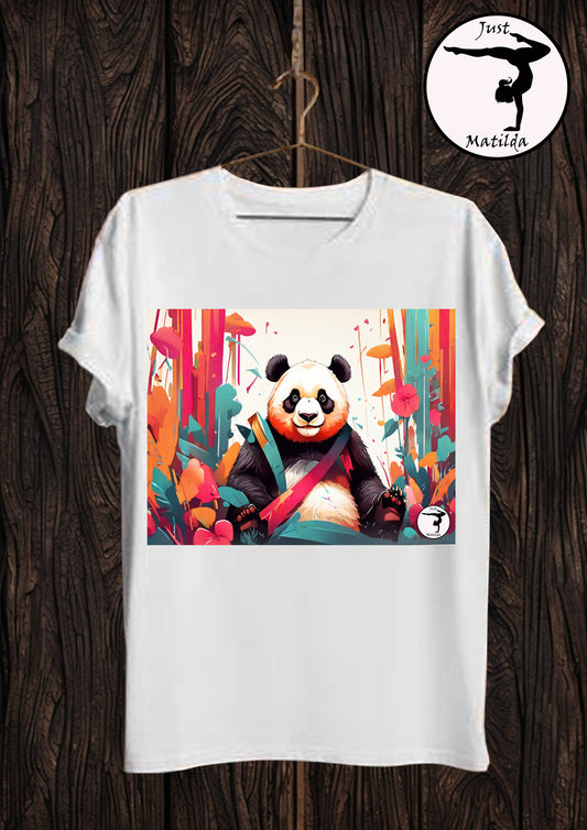 Just Matilda Panda white Unisex short sleeve t-shirt 78