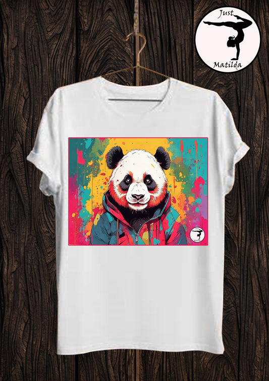 Just Matilda Panda white Unisex short sleeve t-shirt 79