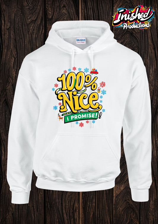 Christmas 100% Nice unisex white kids Hooded top 160