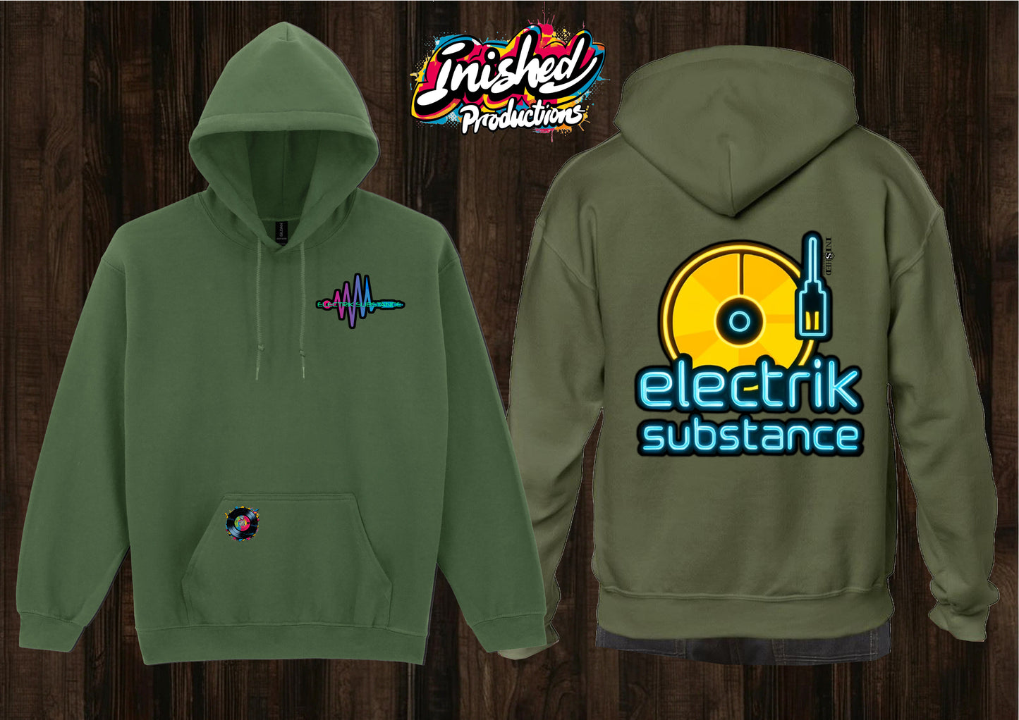 Electrik Substance Style 1 unisex hooded top