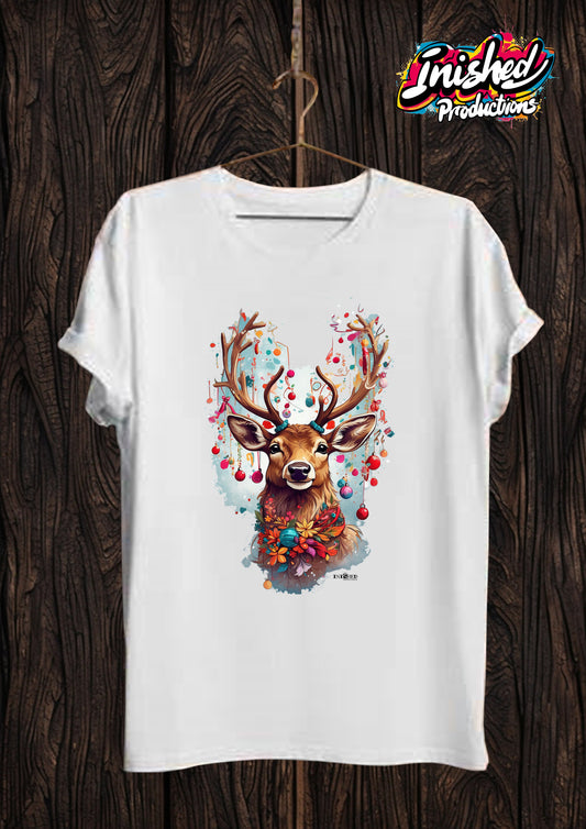 Penguin Reindeer Ball Kids white short sleeve t-shirt 152