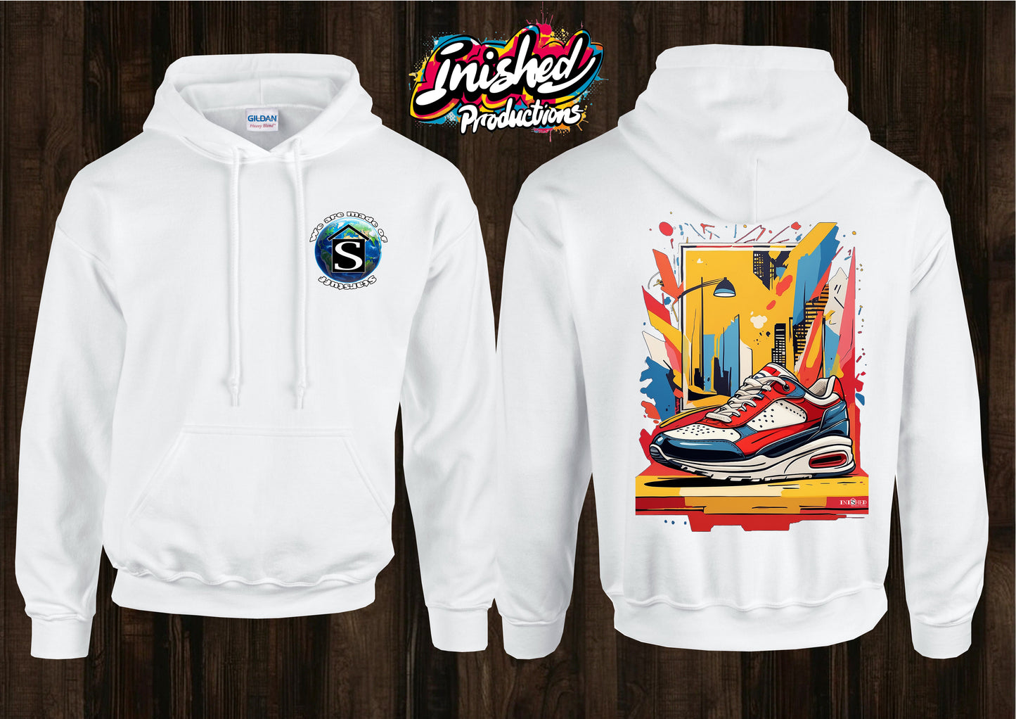 Lichtenstein trainer unisex white hooded top 131